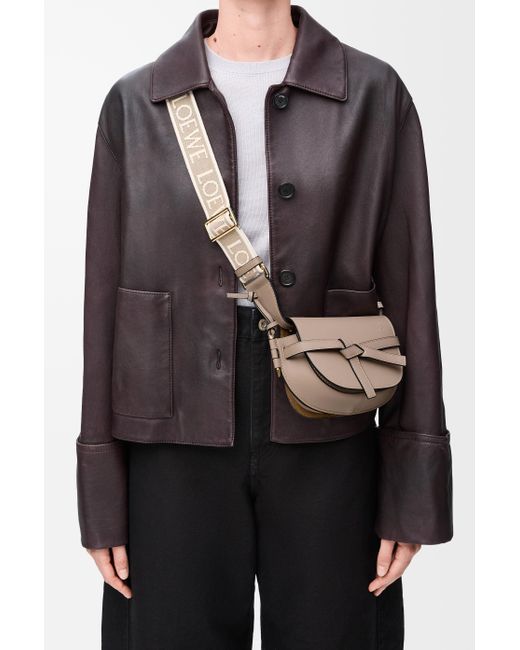 Mini Gate Dual Bag 21cm Tan Calfskin