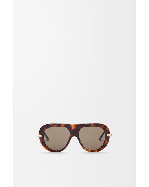 Gafas De Sol Pilot Slim Mujer Loewe de color Brown