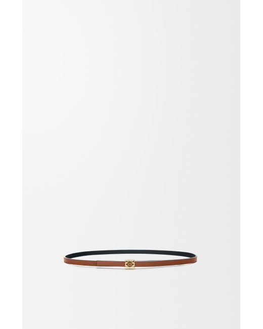 Loewe White Reversible Anagram Cube Belt In Smooth Calfskin