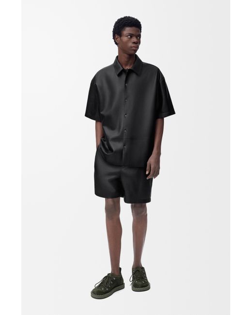 Loewe Black Short Sleeve Shirt for men