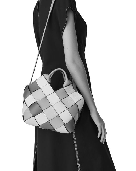 Loewe Multicolor Small Surplus Leather Woven Basket Bag