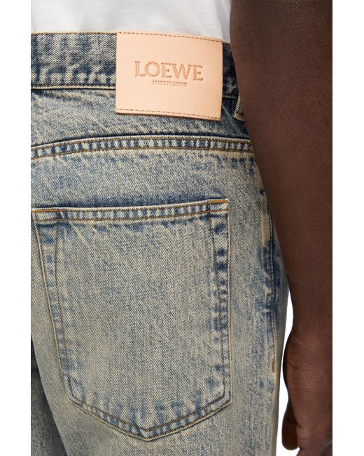 Loewe Multicolor Straight Leg Jeans In Denim for men
