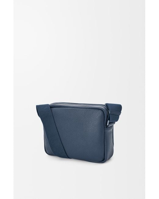Loewe Blue Medium Pebble Messenger Bag for men