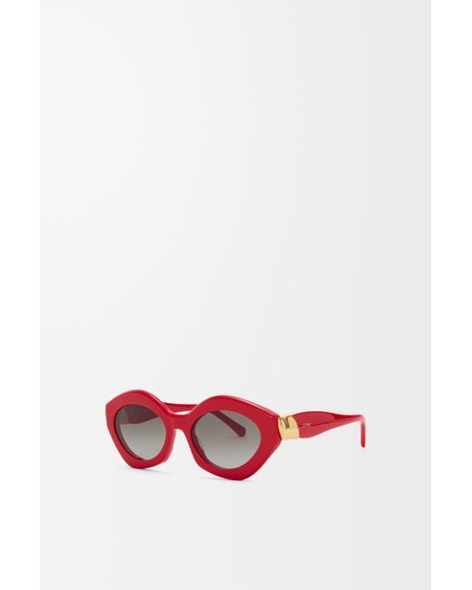 Loewe Red Coil Cateye Sunglasses Mujer