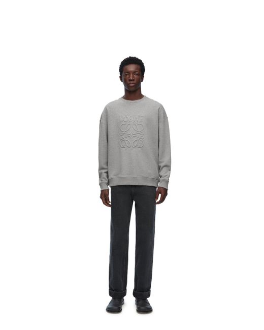 Loewe Gray Relaxed Fit Sweatshirt for men