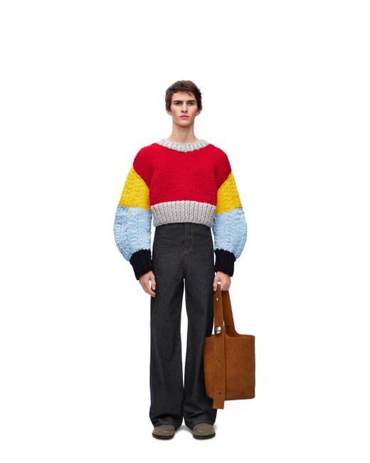 Loewe Red Luxury Sweater In Wool for men