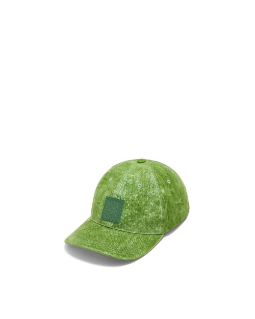 Loewe Green Patch Logo-embellished Cotton-blend Baseball Cap for men