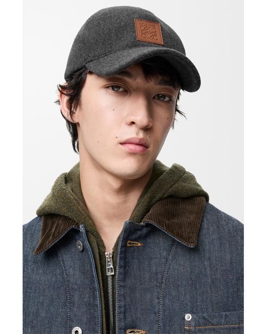 Loewe Gray Patch Cap for men