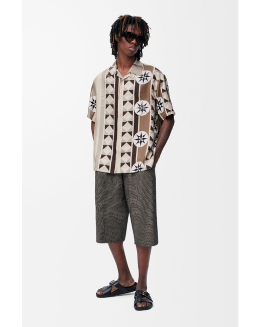 Loewe Blue Short Sleeve Shirt for men