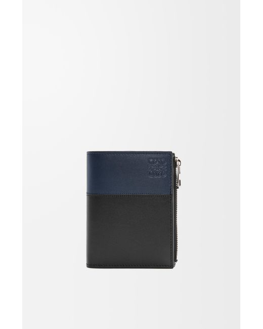 Loewe White Slim Compact Wallet In Shiny Calfskin for men