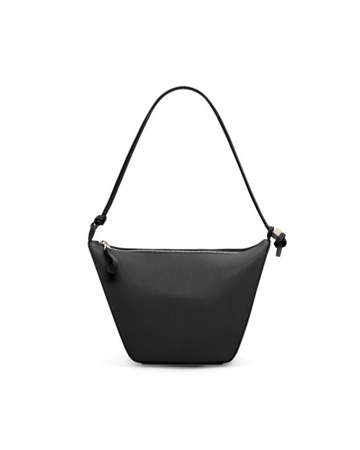 Loewe Black Luxury Mini Hammock Hobo In Classic Calfskin