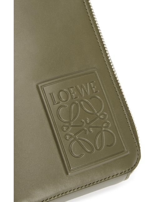 Loewe Green Vertical Crossbody Pocket In Satin Calfskin for men