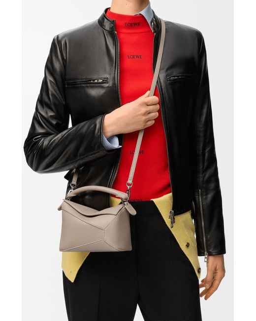 Loewe White Mini Puzzle Edge Bag