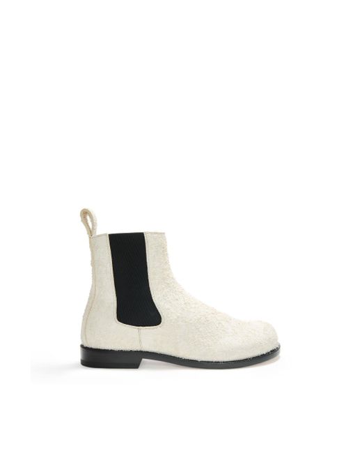 Loewe Multicolor Luxury Campo Chelsea Boot In Brushed Suede