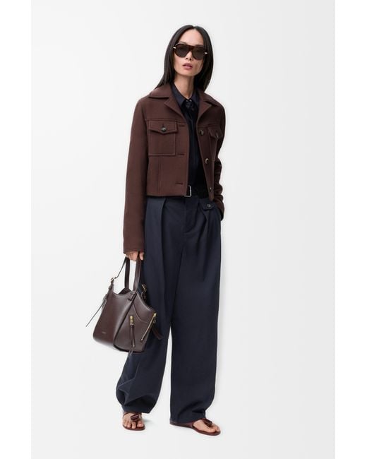 Loewe Brown Cropped Jacket
