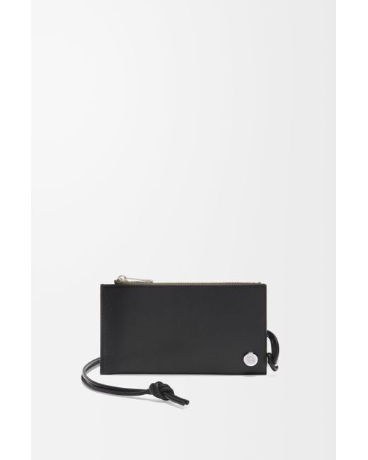 Tarjetero-Monedero Pebble Slider En Piel Napa De Cuero Hombre Loewe de hombre de color White