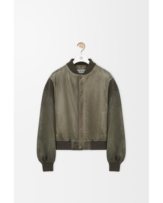 Loewe Green Bomber Jacket for men