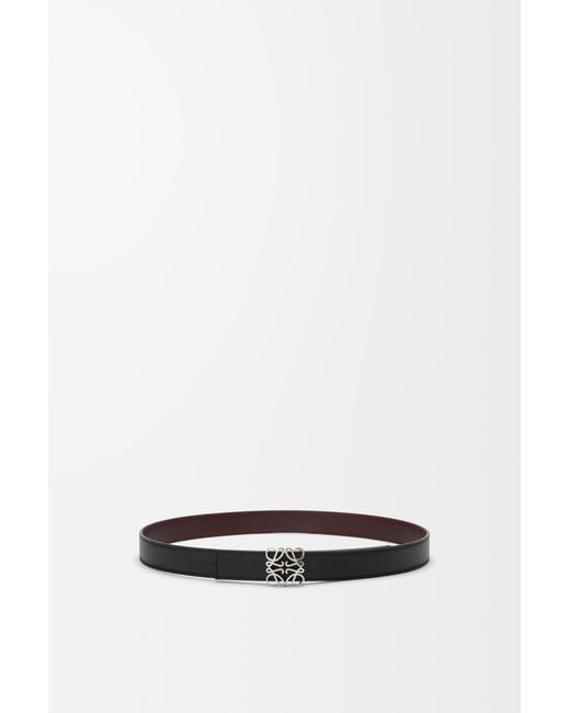 Loewe White "Anagram Bombé" Reversible Belt