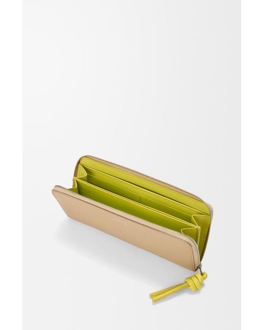 Loewe Natural Knot Zip Around Wallet