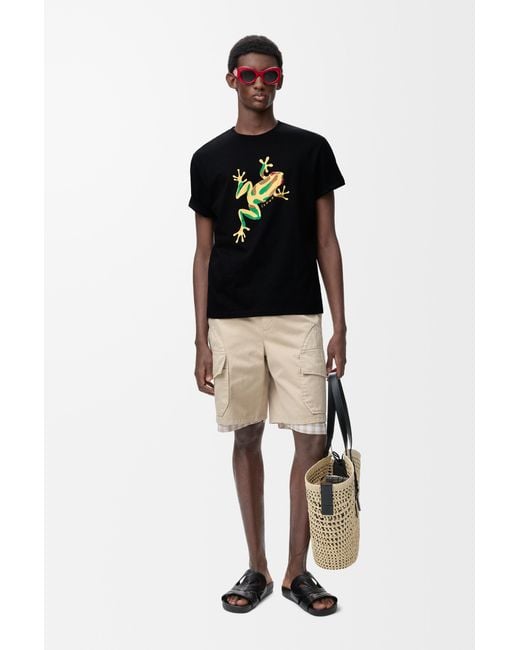 Loewe Black Relaxed Fit T-Shirt for men