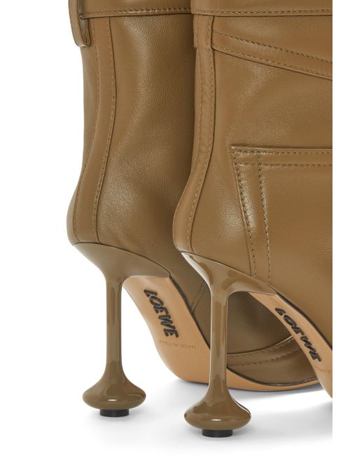 Loewe Natural Luxury Toy Ankle Bootie In Nappa Lambskin For