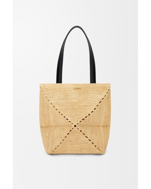 Loewe Natural Medium Puzzle Fold Tote