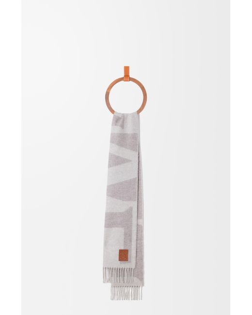 Loewe White Scarf