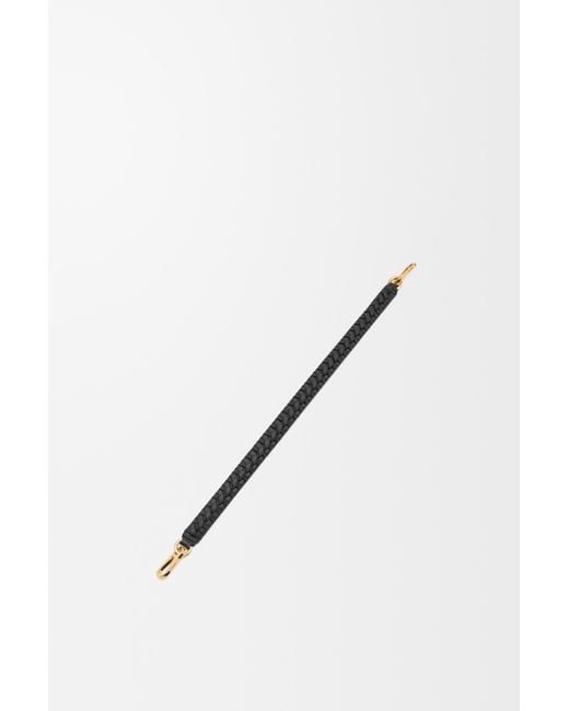 Loewe Black Woven Spiral Strap In Classic Calfskin
