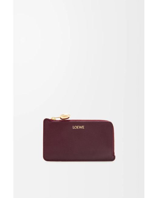 Loewe Purple 'Pebble' Coin Cardholder