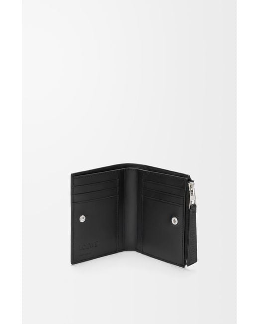 Loewe White Puzzle Slim Compact Wallet for men