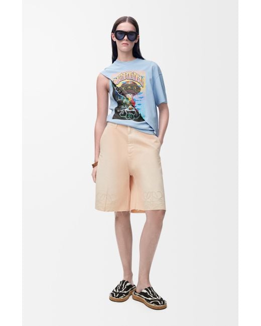 Loewe Blue Draped Top