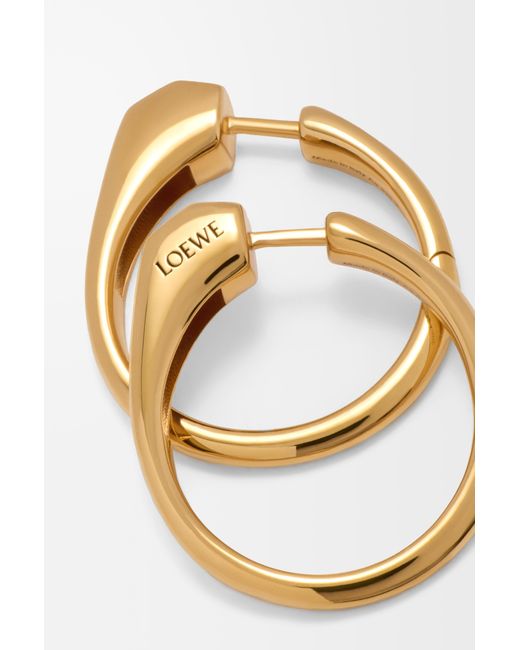 Loewe Metallic Stirrup Earrings