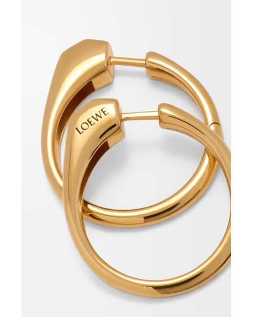 Loewe Metallic Stirrup Earrings