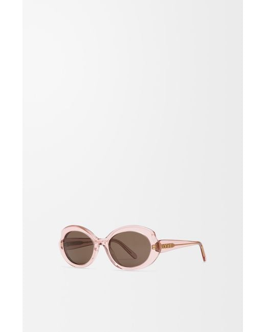 Loewe Multicolor Mini Oval Slim Sunglasses For