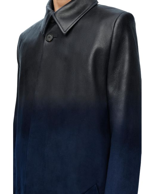 Loewe Blue Coat In Nappa Lambskin for men