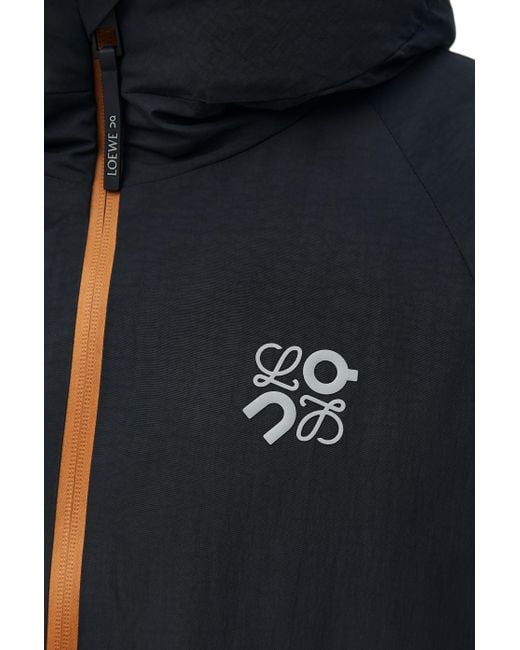 Loewe Black Puffer Jacket In Technical Shell for men