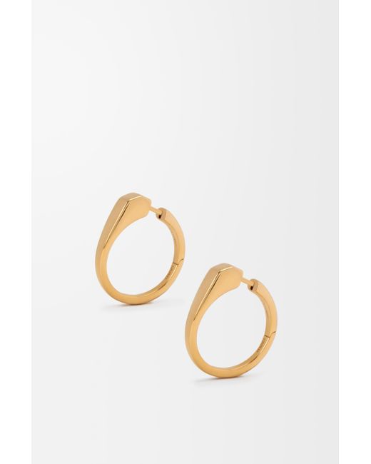 Loewe Metallic Stirrup Earrings