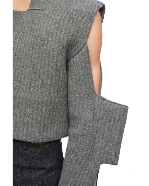 Loewe Multicolor Distorted Cardigan In Cashmere for men