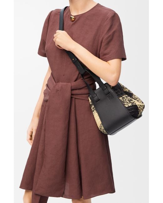 Loewe Black Compact Hammock Bag