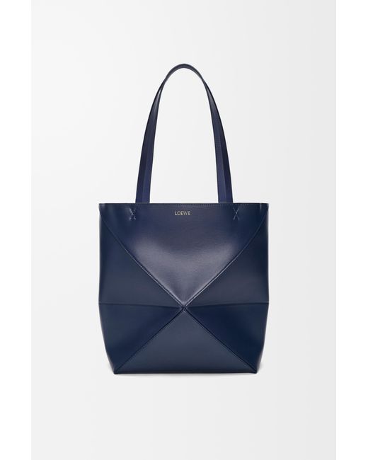 Loewe Blue Puzzle Medium Shopper Bag