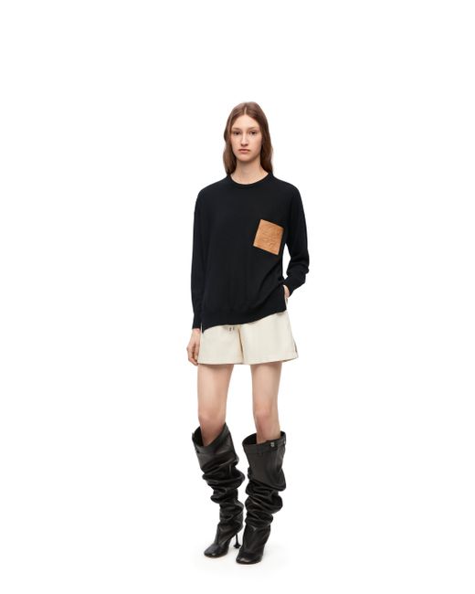 Loewe Black Anagram Pocket Sweater