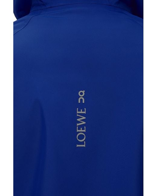 Loewe Blue Luxury Storm Jacket In Technical Shell for men