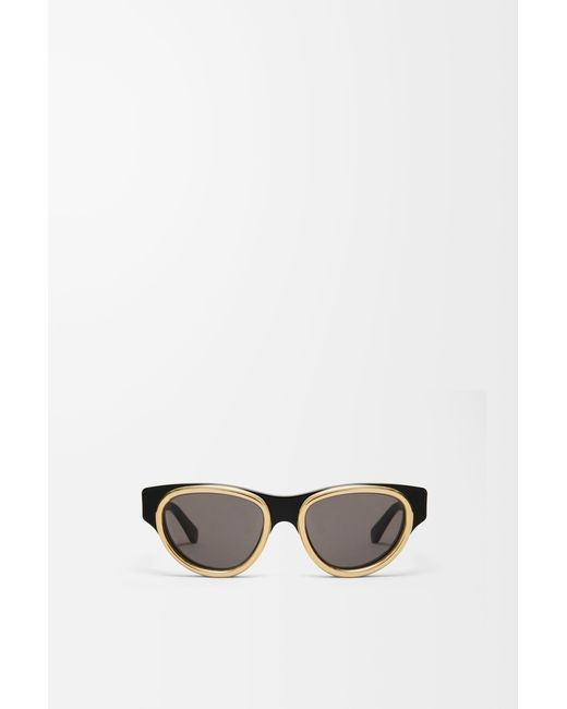 Loewe White Mini Anagram Swan Sunglasses For