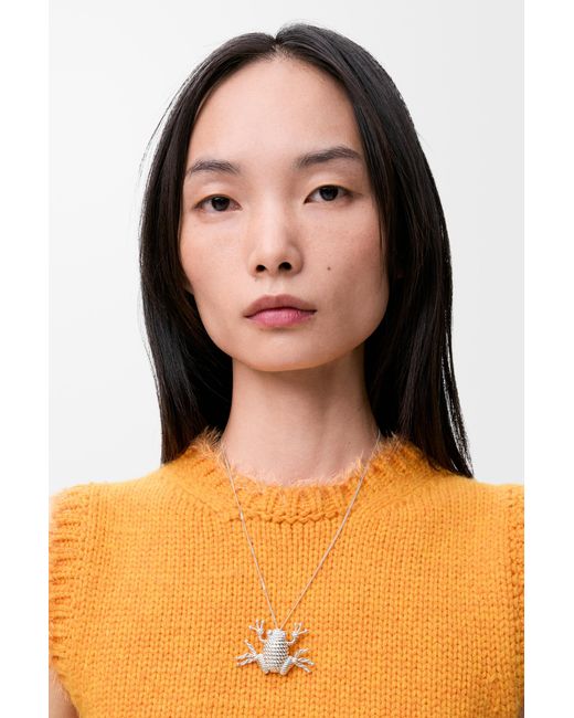 Collar Frog Mujer Loewe de color White