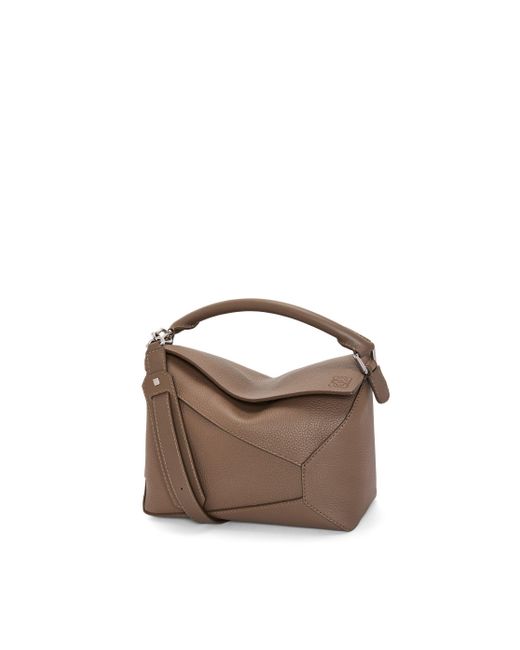 Loewe Brown Luxury Puzzle Bag In Grained Calfskin for men