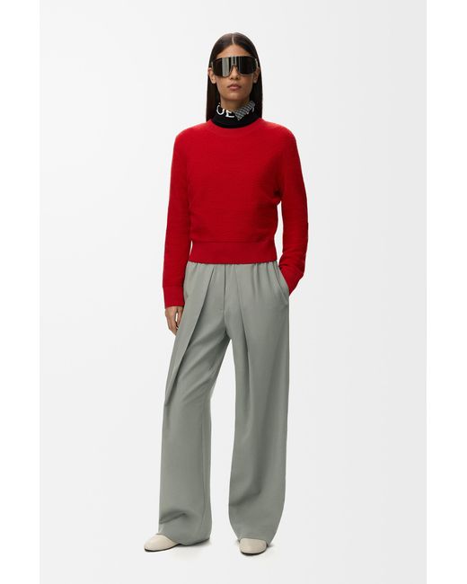 Loewe White Elasticated Trousers