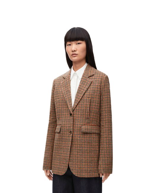 Loewe Brown Luxury Jacket In Wool