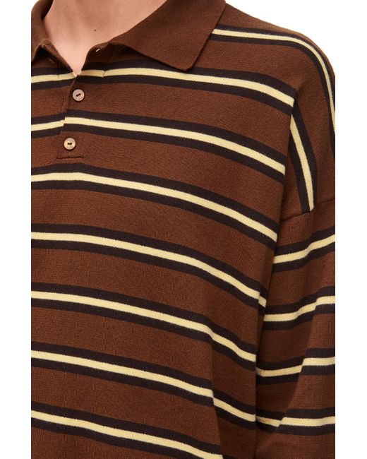 Loewe Green Polo Sweater In Cotton for men