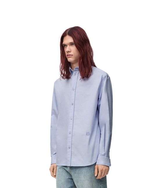 Loewe Blue Luxury Shirt In Cotton for men