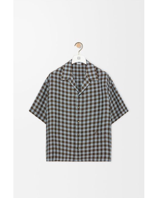 Loewe Gray Short Sleeve Shirt for men